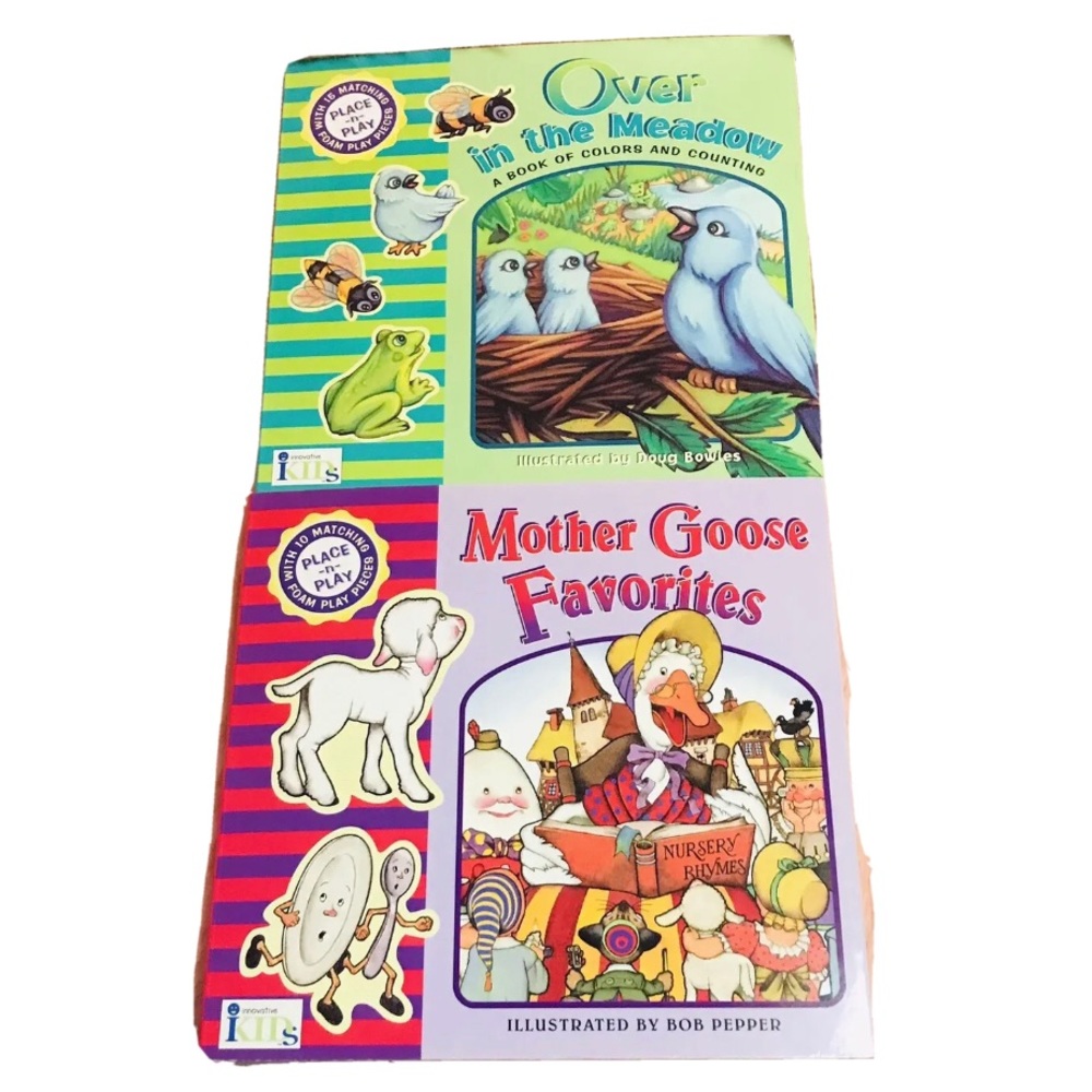 PLACE -N- PLAY: Mother Goose Favorites, Over In The Meadow Interactive Book Lot